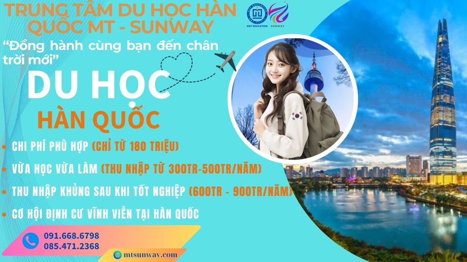 Thông báo tuyển sinh Du học Hàn Quốc